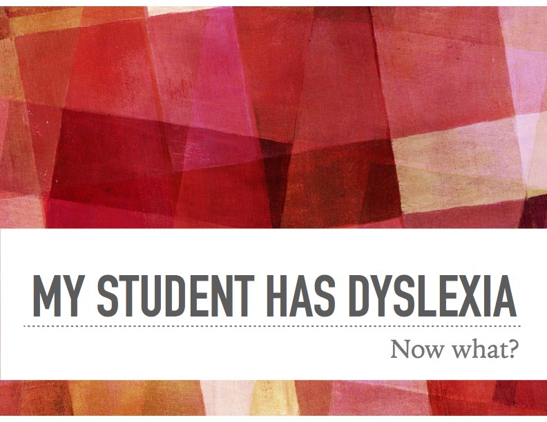 MyStudentHasDyslexia
